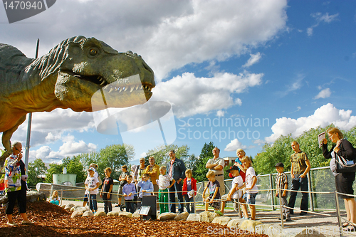 Image of Dinosaur exhibition in Finnish Science Centre Heureka