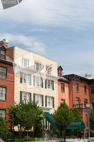 Image of Blair House Canadian Flag Row Home Washington DC