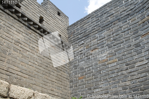 Image of Corner Mutianyu Great Wall, Near Beijing, China