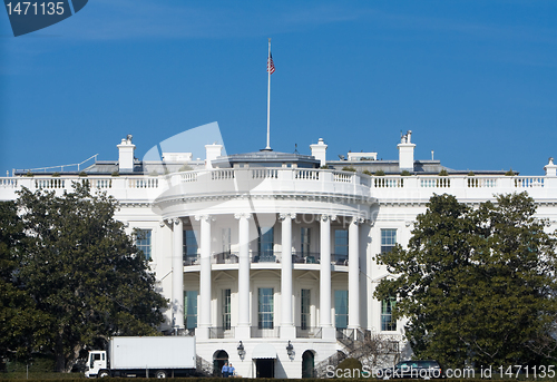 Image of South Side White House Moving Van Washington DC