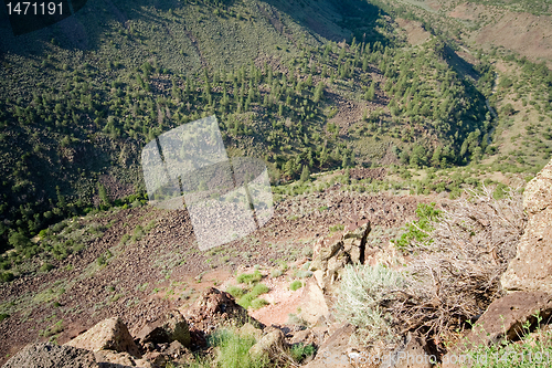 Image of Looking Down 1000 Feet Rio Grande River Gorge NM