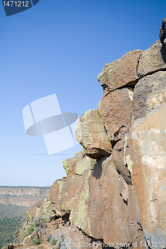 Image of Side of Cliff Rio Grande River Gorge NM USA