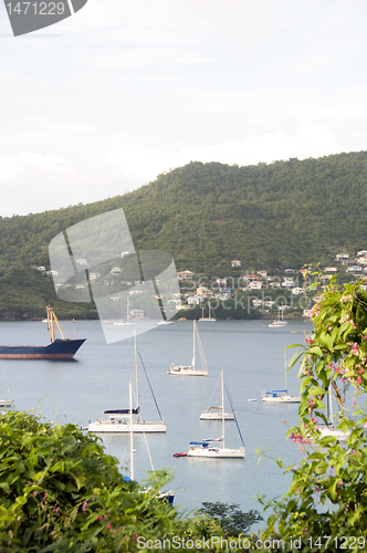 Image of Port Elizabeth harbor Bequia St. Vincent The Grenadines