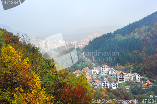 Image of Serbian mountain village