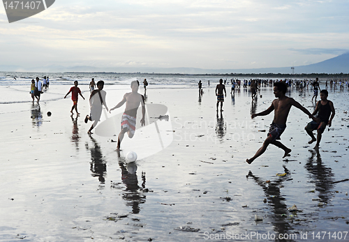 Image of Soccer on the beach