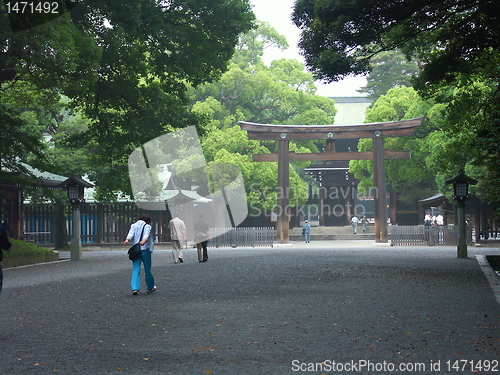 Image of Tokyo garden and temple