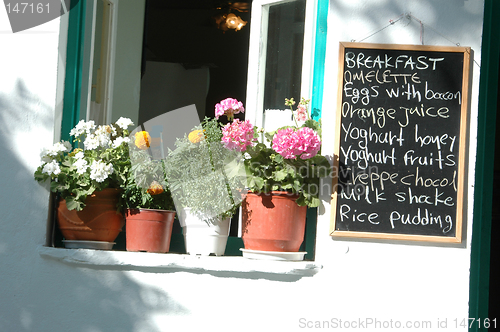 Image of breakfast sign