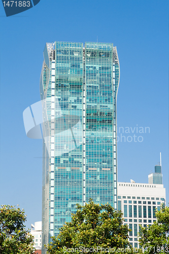 Image of Modern Skyscraper in Downtown Shanghai China