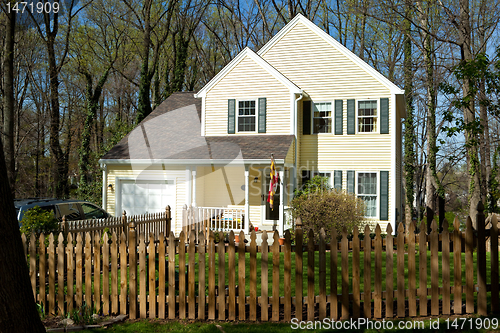 Image of XXXL Single Family Home with Picket Fence in Suburban Maryland