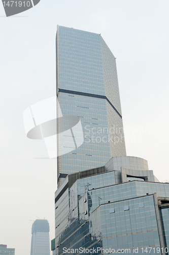Image of Office Building Glass Skyscraper Tower Beijing China