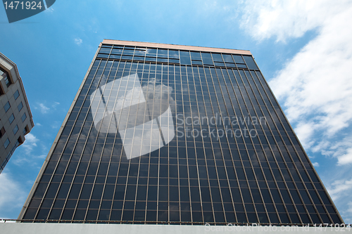 Image of Modern Office Building Against Blue Sky Rosslyn, Virginia