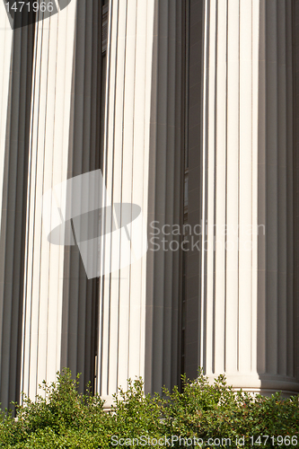 Image of Marble Columns Office Building Washington DC USA