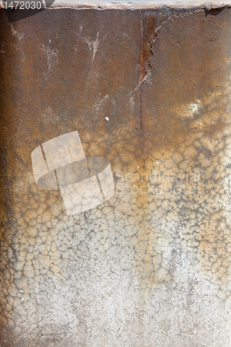 Image of XXXL Full Frame Grungy Rust Stains on Cracked Cement 