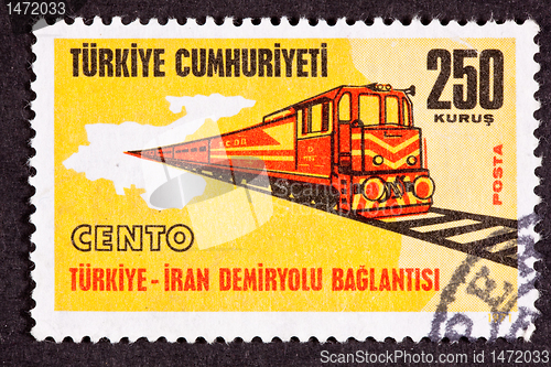 Image of Stamp Regional Cooperation Turkey Iran Railroad