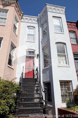 Image of Italianate Style Row House Home, Washington DC USA