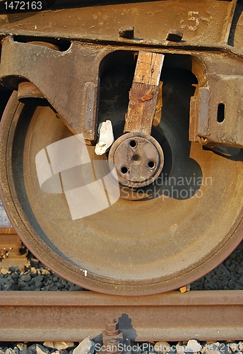 Image of Freight wagon wedged wheel