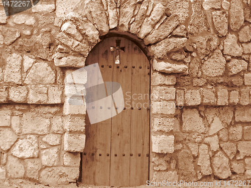 Image of door to church 