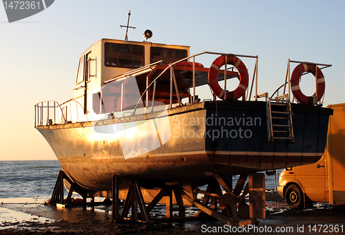 Image of boat on a pier