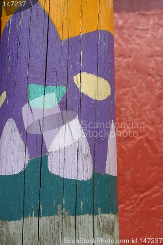 Image of African wood abstract from busch gardens tampa florida
