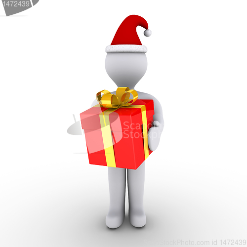 Image of Man holding a gift