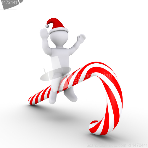 Image of Person on a candy