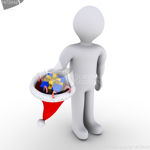 Image of Presenting Christmas gifts