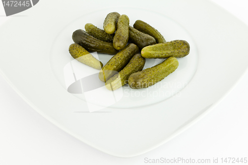 Image of Pickled cucumbers.