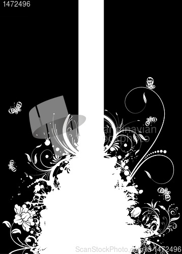 Image of Grunge Floral background