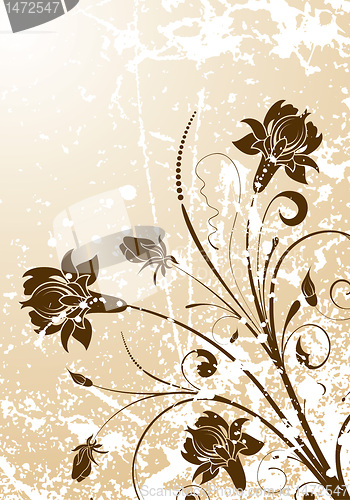 Image of Grunge Floral Background