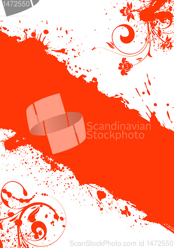 Image of Grunge Floral Frame