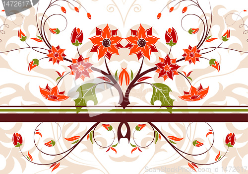 Image of Abstract floral background