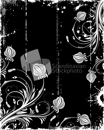 Image of Grunge Floral Frame