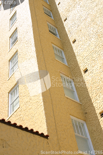 Image of Hotel building detail from downtown Lakelant, Florida