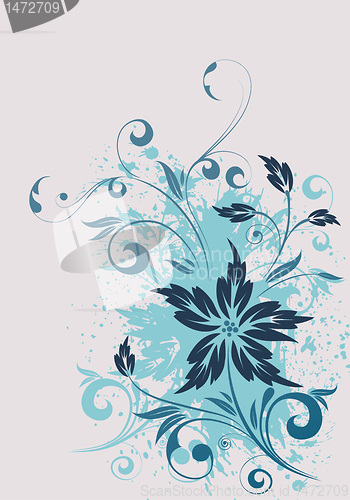 Image of Grunge Floral Background