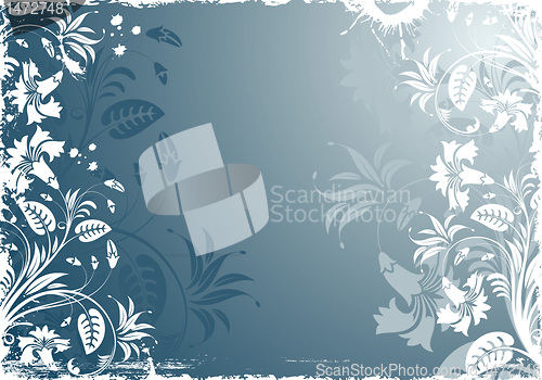 Image of Grunge Floral Frame