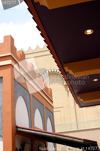 Image of Moroccan-style buildings from Busch Gardens