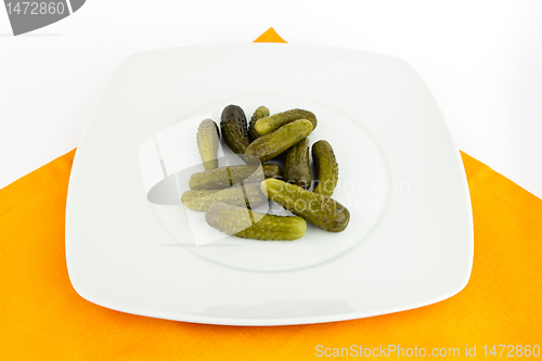 Image of Pickled cucumbers.