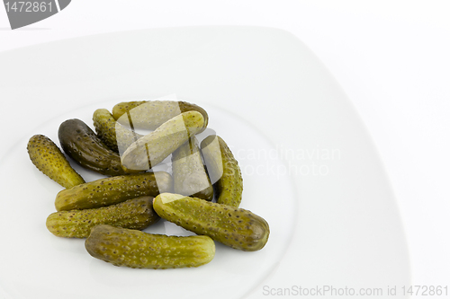 Image of Pickled cucumbers.