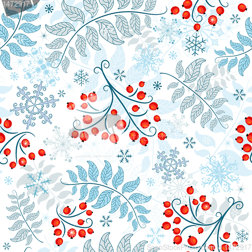 Image of Winter seamless white pattern