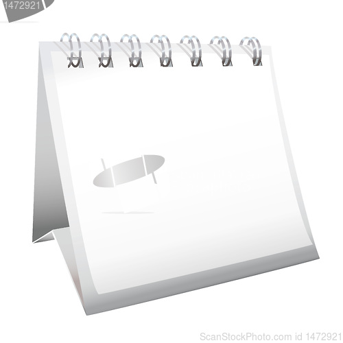 Image of Blank desk calendar