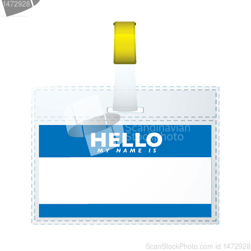 Image of Helloe my name is tag