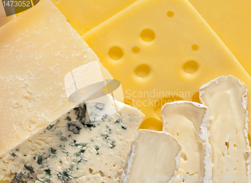 Image of various types of cheese