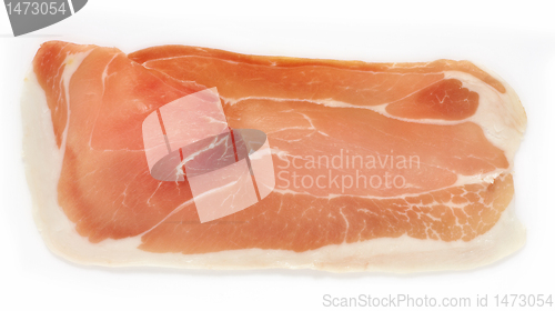 Image of prosciutto meat slice
