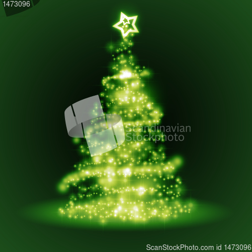 Image of green christmas tree