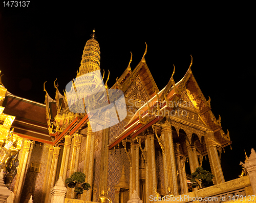 Image of The Royal Pantheon at Wat Phra Kaew in Bangkok