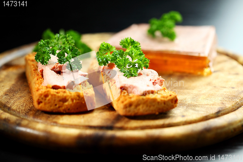 Image of Bruschetta with liver pate