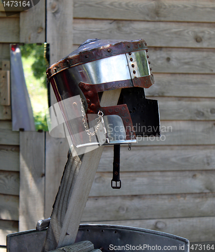 Image of helmet of knight