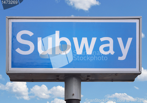 Image of Subway sign