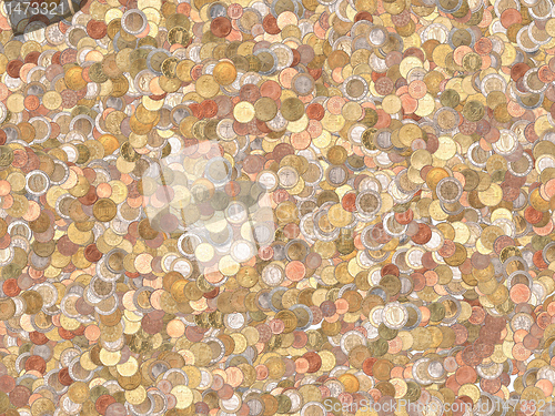 Image of Euro coins background