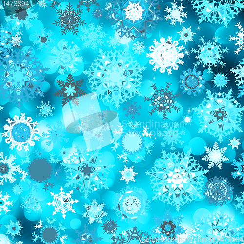 Image of Blue abstract christmas with snowflake. EPS 8